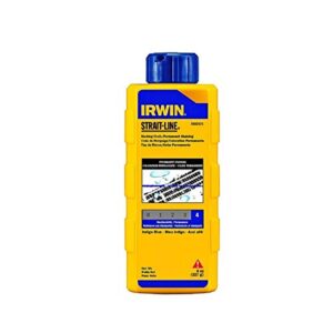 irwin tools strait-line 64901 standard marking chalk, 8-ounce, blue (64901)