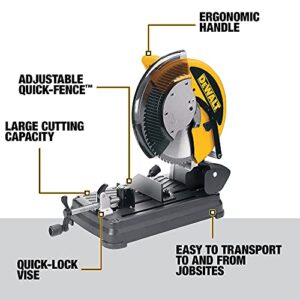 DEWALT Metal Cutting Saw, 14-Inch Steel Blade (DW872)