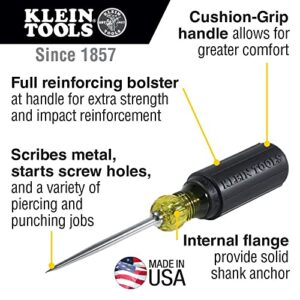 Klein Tools 650 Scratch Awl with 3-1/2-Inch Shank and Cushion Grip