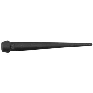 klein tools 3255 bull pin, broad head bull pin resists corrosion and mushrooming, heat treated steel with black finish, 1-1/4-inch