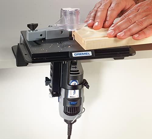 Dremel 231 Portable Rotary Tool Shaper and Router Table- Woodworking Attachment Perfect for Sanding, Shaping, and Trimming Edges