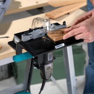 Dremel 231 Portable Rotary Tool Shaper and Router Table- Woodworking Attachment Perfect for Sanding, Shaping, and Trimming Edges