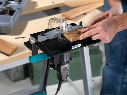 Dremel 231 Portable Rotary Tool Shaper and Router Table- Woodworking Attachment Perfect for Sanding, Shaping, and Trimming Edges