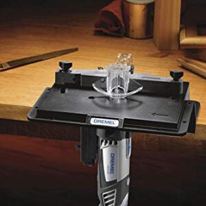 Dremel 231 Portable Rotary Tool Shaper and Router Table- Woodworking Attachment Perfect for Sanding, Shaping, and Trimming Edges