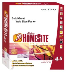 allaire homesite 4.5 html editing tool