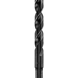 DEWALT DW1128 7/16-Inch Black Oxide 3/8-Inch Reduced Shank Split Point Twist Drill Bit