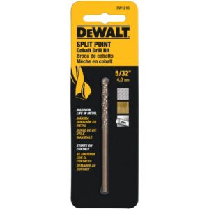 dewalt dw1210 5/32-inch cobalt alloy split point twist drill bit