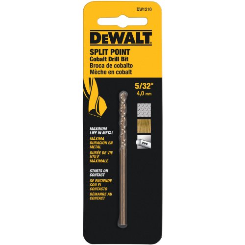 DEWALT DW1210 5/32-Inch Cobalt Alloy Split Point Twist Drill Bit