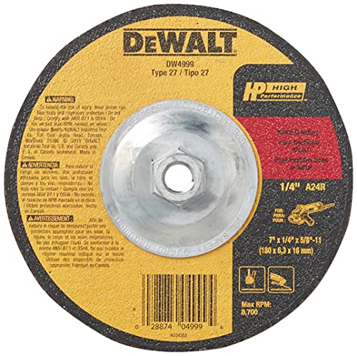 DEWALT Grinding Wheel for Metal, 7-Inch (DW4999)