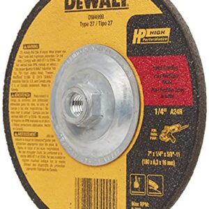 DEWALT Grinding Wheel for Metal, 7-Inch (DW4999)