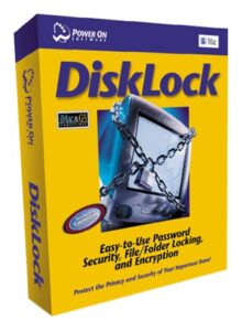 disklock to lock and encrypt sensitive data with a click