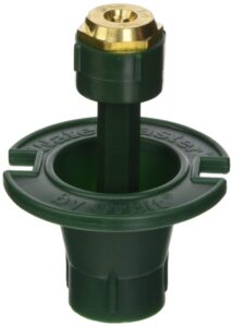 orbit 54029 plastic pop-up flush head sprinkler with brass quarter pattern spray nozzle