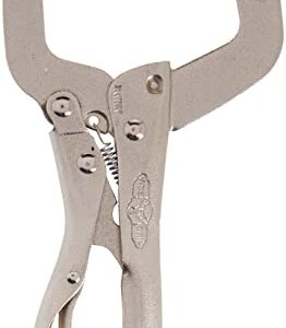 IRWIN VISE-GRIP C Clamp, Locking with Swivel Pads, 4-inch (165)