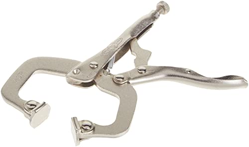 IRWIN VISE-GRIP C Clamp, Locking with Swivel Pads, 4-inch (165)