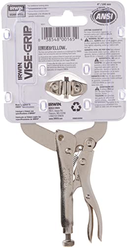 IRWIN VISE-GRIP C Clamp, Locking with Swivel Pads, 4-inch (165)