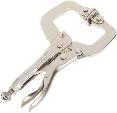 IRWIN VISE-GRIP C Clamp, Locking with Swivel Pads, 4-inch (165)