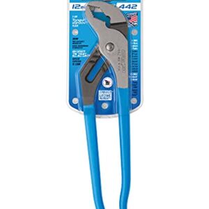 Channellock 442 Tongue and Groove Pliers, 12 In, Black, Blue, Silver