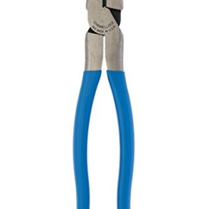 Channellock 369 9.5-Inch Lineman's Pliers | Xtreme Leverage Technology (XLT) Requires Less Force to Cut than Other High-Leverage Models | Forged from High Carbon Steel | Made in the USA, Blue Handle