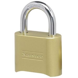 master lock combination lock, indoor and outdoor padlock, resettable combination locker lock