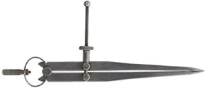 general tools 450-6 flat leg divider, 6-inches, steel
