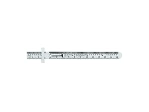 general tools 300me 6-inch flex precision stainless steel rule mm, 64 grad