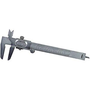 general tools metric and english vernier caliper #722, machined steel, pack of 1