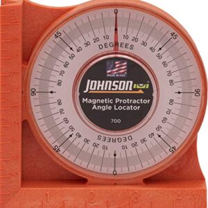 Johnson Level & Tool 700 Magnetic Angle Locator, Orange, 1 Locator