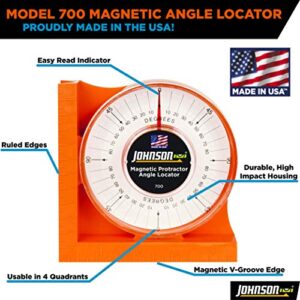 Johnson Level & Tool 700 Magnetic Angle Locator, Orange, 1 Locator