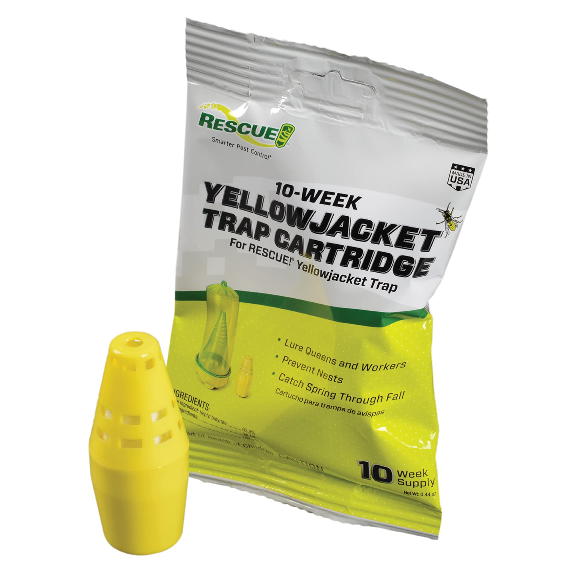 RESCUE! Yellowjacket Attractant Cartridge (10 Week Supply) – for RESCUE! Reusable Yellowjacket Traps