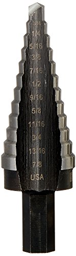 IRWIN Step Drill Bit, 3/16-Inch to 7/8-Inch, 3/8-Inch Shank (10234)