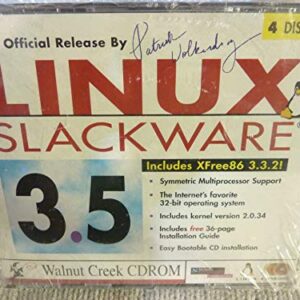 Linux Slackware 3.5 July 1998 4 Disc Set Walnut Creek CDROM