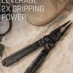 SOG Multitool - Powerlock Heavy Duty Multitool Pliers, Electrician Wire Cutter Multi Tool w/ Ballistic Nylon Multitool Sheath with Clip (S60N-CP)