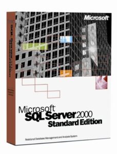 microsoft sql server 2000 standard edition (5-client) old version