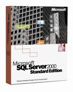 microsoft sql server 2000 standard edition (10-client) old version