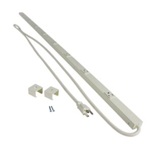 wiremold legrand pm48c wiremold multi outlet strip - ivory