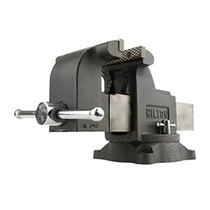 wilton ws5 shop bench vise, 5' jaw width, 5' max jaw opening (63301)
