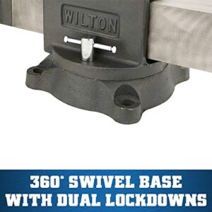 Wilton WS6 Shop Bench Vise, 6" Jaw Width, 6" Max Jaw Opening (63302)