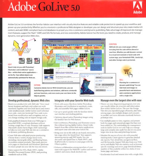 Adobe GoLive 5.0 Upgrade [Old Version]