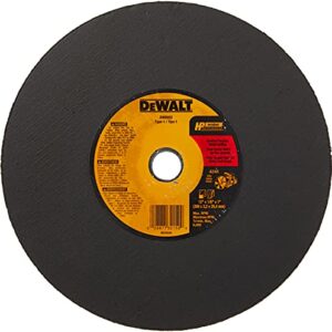 DEWALT Cutting Wheel For Metal, A24N Abrasive, 12-Inch x 1/8-Inch x 1-Inch (DW8022)