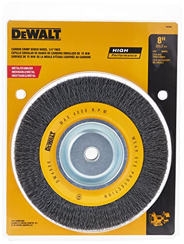 DEWALT Wire Wheel for Bench Grinder, Crimped Wire, 8-Inch