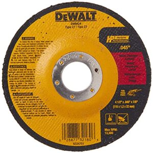 dewalt dw8424 thin cutting wheel, 4-1/2-inch x .045-inch x 7/8-inch