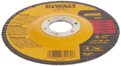 DEWALT DW8424 Thin Cutting Wheel, 4-1/2-Inch x .045-Inch x 7/8-Inch