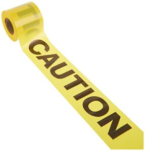irwin tools strait-line 66200 barrier tape roll, caution, 3-inch by 300-foot (66200)