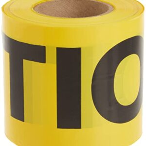 IRWIN Tools STRAIT-LINE 66200 Barrier Tape Roll, CAUTION, 3-inch by 300-foot (66200)