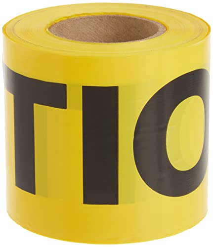 IRWIN Tools STRAIT-LINE 66200 Barrier Tape Roll, CAUTION, 3-inch by 300-foot (66200)