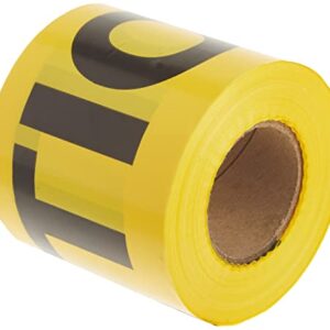 IRWIN Tools STRAIT-LINE 66200 Barrier Tape Roll, CAUTION, 3-inch by 300-foot (66200)