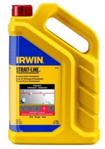 irwin strait-line marking chalk, standard, red, 5 lbs (65102)