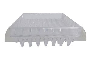 shepherd hardware 9083 1-7/8-inch spiked furniture cup, clear plastic, 4-pack