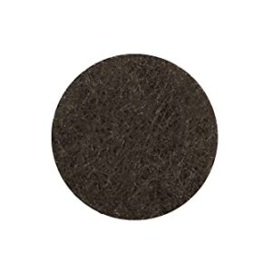 Shepherd Hardware 9958 1/2-Inch Self-Adhesive Felt Furniture Pads, 24-Pack, Brown