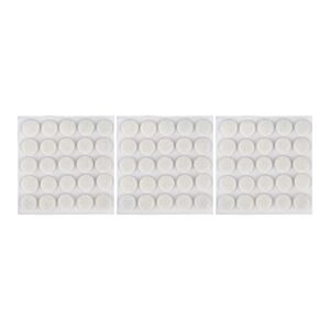 Shepherd Hardware 9957 3/8-Inch Self-Adhesive Felt Furniture Pads, 75-Pack, White